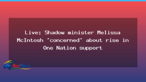 Shadow minister McIntosh wary as One Nation gains ground in latest poll - shadow minister mcintosh