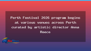 Perth Festival 2026 kicks off across Perth venues under Anna Reece - perth festival 2026