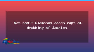 Diamonds coach upbeat after dominant opening Jamaica Test - diamonds coach upbeat