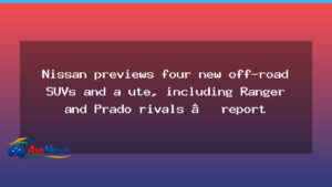 Nissan previews five new models, including off-road SUVs and a ute - nissan previews five