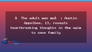 13-year-old Australian teen undertakes 4km sea rescue swim to help his family - 13-year-old australian teen