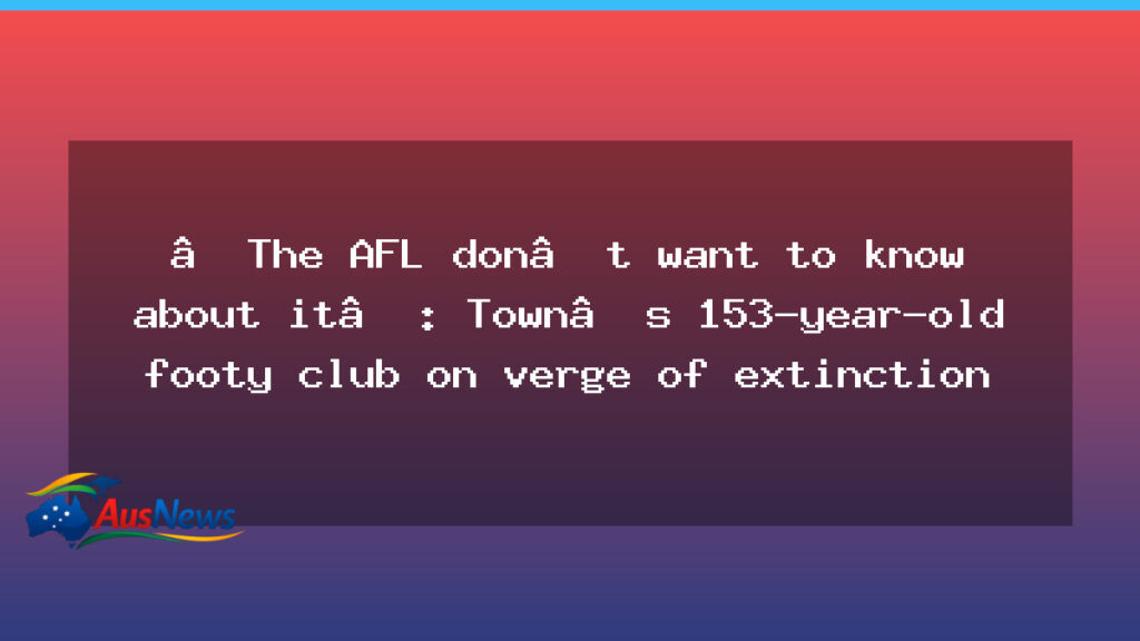 Maryborough’s 153-year-old footy club on brink of extinction - maryborough 8217 153-year-old