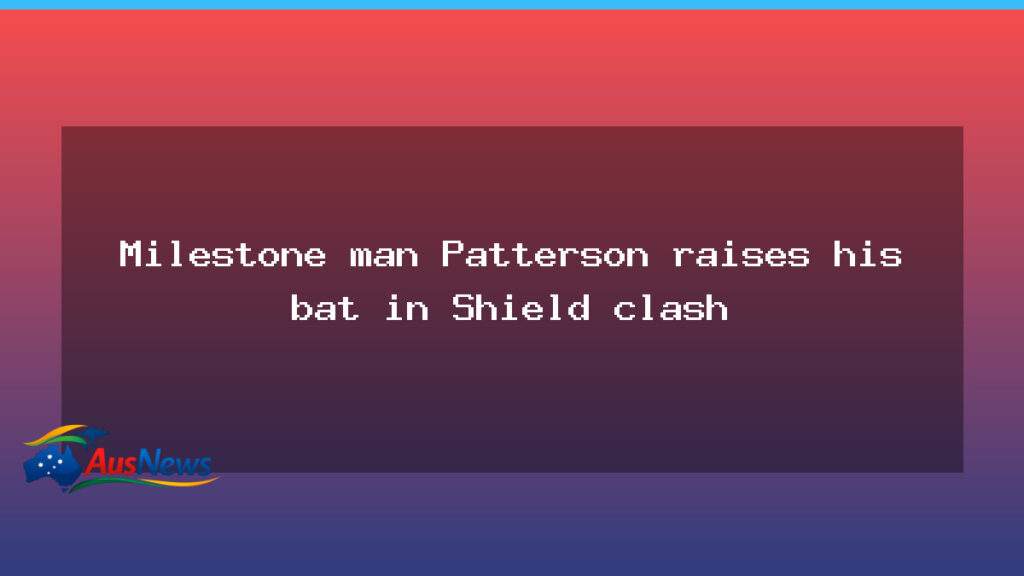 Patterson half-century nudges NSW into the lead at the SCG - patterson half-century nudges