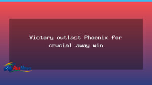 Victory edge Phoenix to lift finals bid on the road - victory edge phoenix