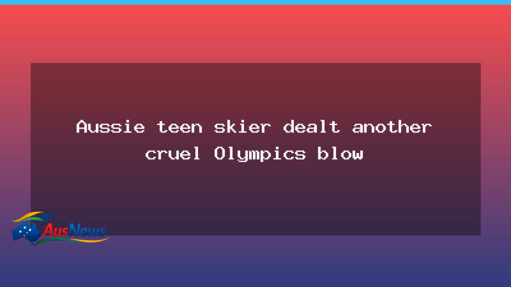 Australian teen freeskier Daisy Thomas faces Olympic setback after ACL injury - australian teen freeskier