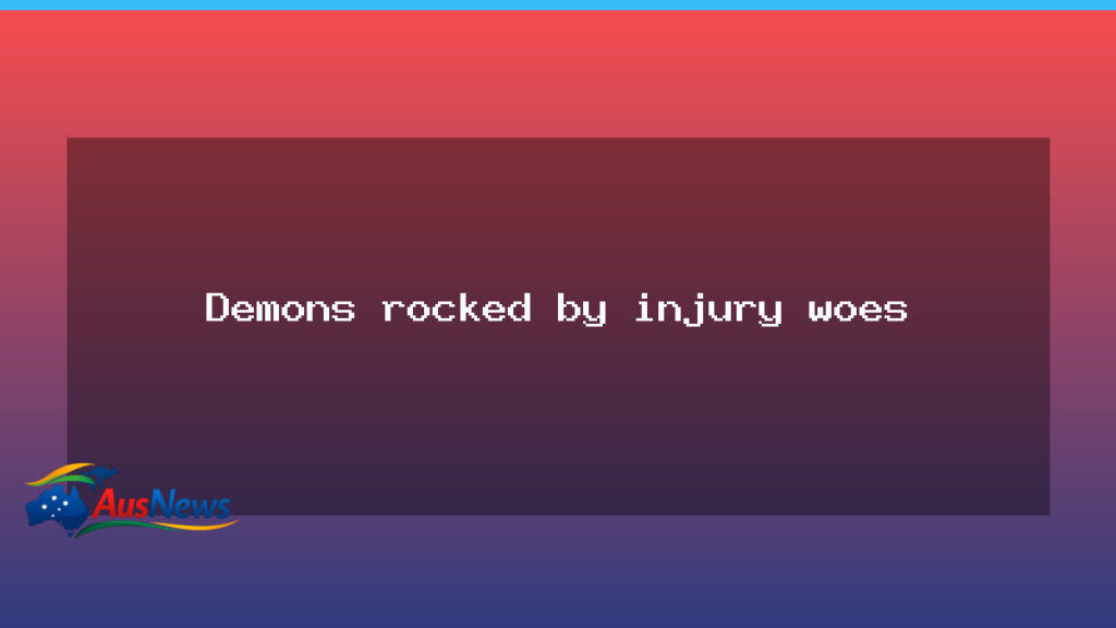 Demons injury woes test Melbourne squad as Smith licence decision looms - demons injury woes