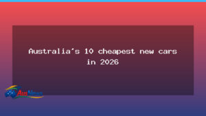 Under $30k: Australia’s cheapest new cars for 2026 - under 30k australia