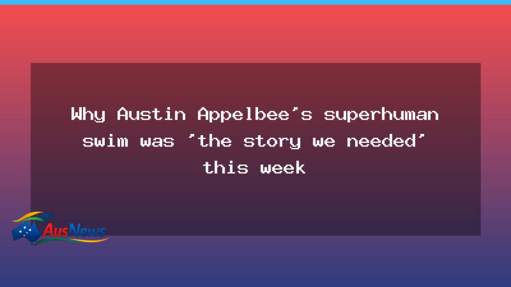 Austin Appelbee’s marathon swim captures WA and the world - austin appelbee 8217