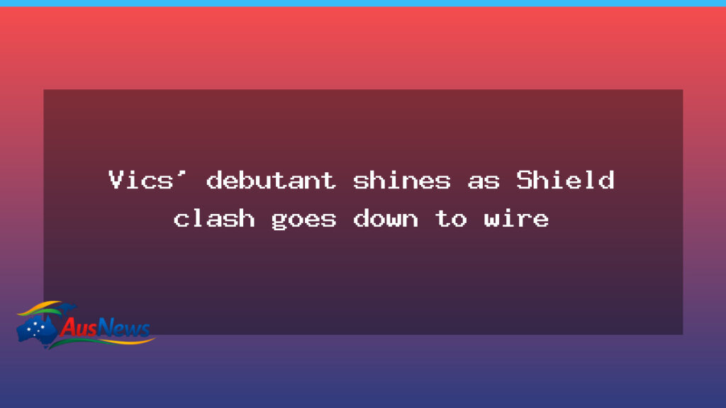 Brasher shines as Victoria pushes Shield clash to the wire at the MCG - brasher shines victoria