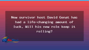David Genat lands Survivor hosting role amid talk of luck - david genat lands