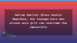 Perth teen Austin Appelbee hailed as teenage ocean hero after daring coast ordeal - western australia