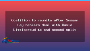 Coalition reunion: Ley-Littleproud deal ends second Liberal-National split - coalition reunion ley-littleproud