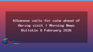 Calm Ahead of Herzog Visit: Australia Braces for Diplomatic Trip and Domestic Headlines - calm ahead herzog