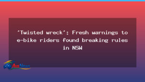 Fresh warnings issued over NSW e-bike riders breaking rules - fresh warnings issued