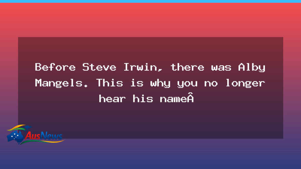 Before Steve Irwin, there was Alby Mangels. This is why you no longer hear his name - before steve irwin