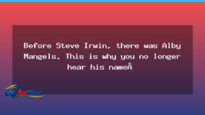 Before Steve Irwin, there was Alby Mangels. This is why you no longer hear his name - before steve irwin