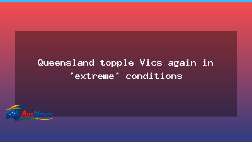 Queensland edges Victoria in extreme Shield clash at the MCG - queensland edges victoria