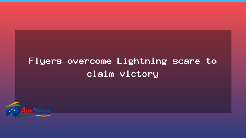 Flyers edge Lightning to seal season finale victory - flyers edge lightning