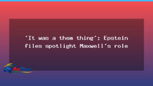 Epstein files spotlight Maxwell’s role in the case - epstein files spotlight