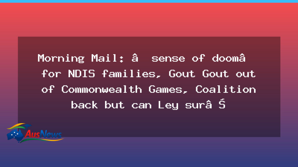 NDIS reforms loom as Coalition tensions simmer across Canberra - ndis reforms loom