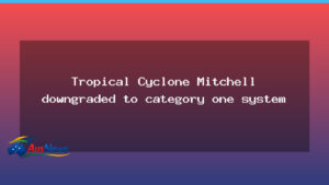 Cyclone Mitchell downgraded to Category One as WA coast braces for impacts - cyclone mitchell downgraded