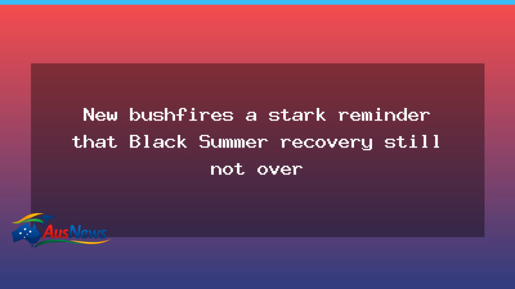 South Coast fires highlight ongoing Black Summer recovery - south coast fires
