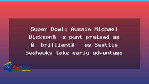 Super Bowl: Dickson punt brilliance helps Seahawks gain early edge - super bowl dickson