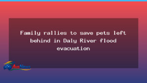 Daly River family steps in to rescue pets amid flood evacuation - northern territory