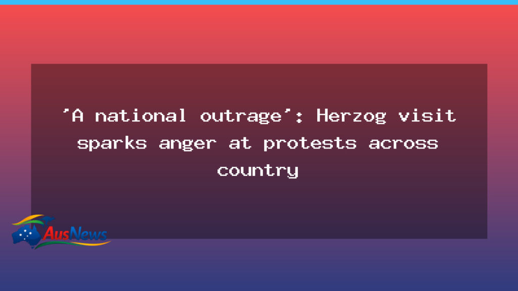 National protests erupt as Herzog visits Australia after Bondi attack - national protests erupt