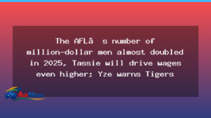 AFL million-dollar salaries surge as Tasmania boosts wages and Yze cautions Tigers - afl million-dollar salaries