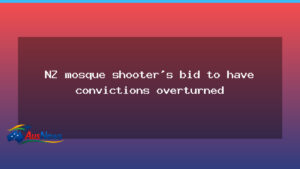 Tarrant convictions appeal: NZ mosque shooter seeks overturn - tarrant convictions appeal