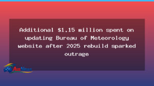 BOM spends extra $1.15m on site updates after rebuild - bom spends extra