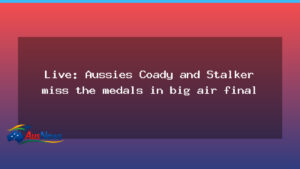 Live updates: Aussies miss medals in snowboard big air final as ice dancers reach Olympic debut milestone - live updates aussies