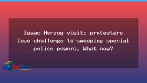 Herzog visit protest ruling: NSW court upholds police powers in Sydney - herzog visit protest