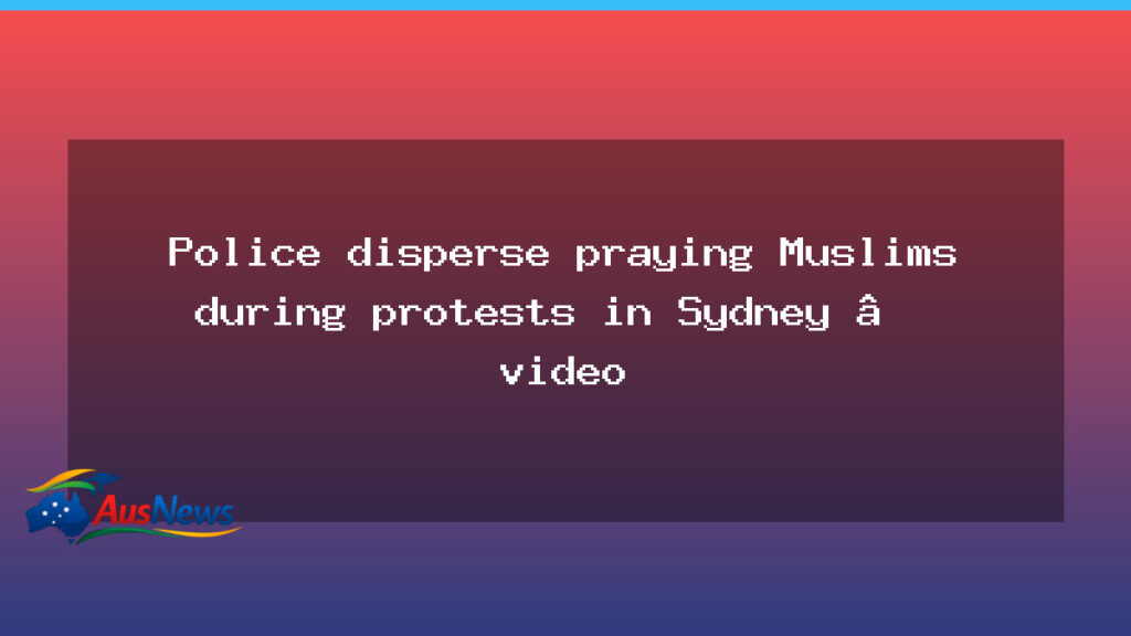 Police disperse worshippers during Sydney protest over Herzog visit - police disperse worshippers
