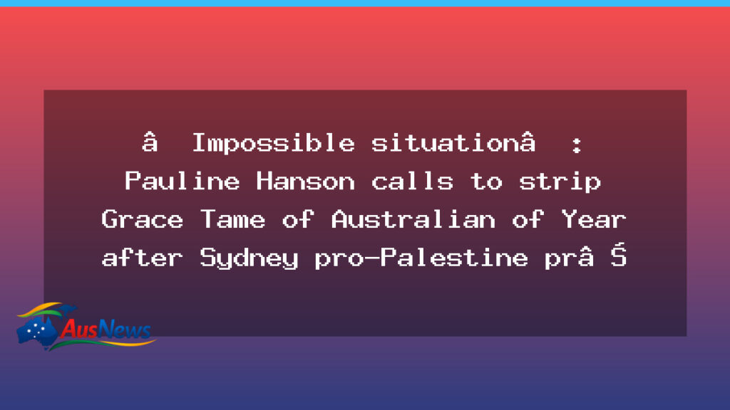 Australian of the Year Controversy Sparks Debate as Sydney Protests Turn Violent - australian year controversy