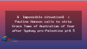 Australian of the Year Controversy Sparks Debate as Sydney Protests Turn Violent - australian year controversy