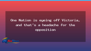One Nation eyes Victoria as election heats up across states - one nation eyes