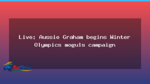 Australian Matt Graham opens Winter Olympics moguls bid in Milano Cortina - australian matt graham