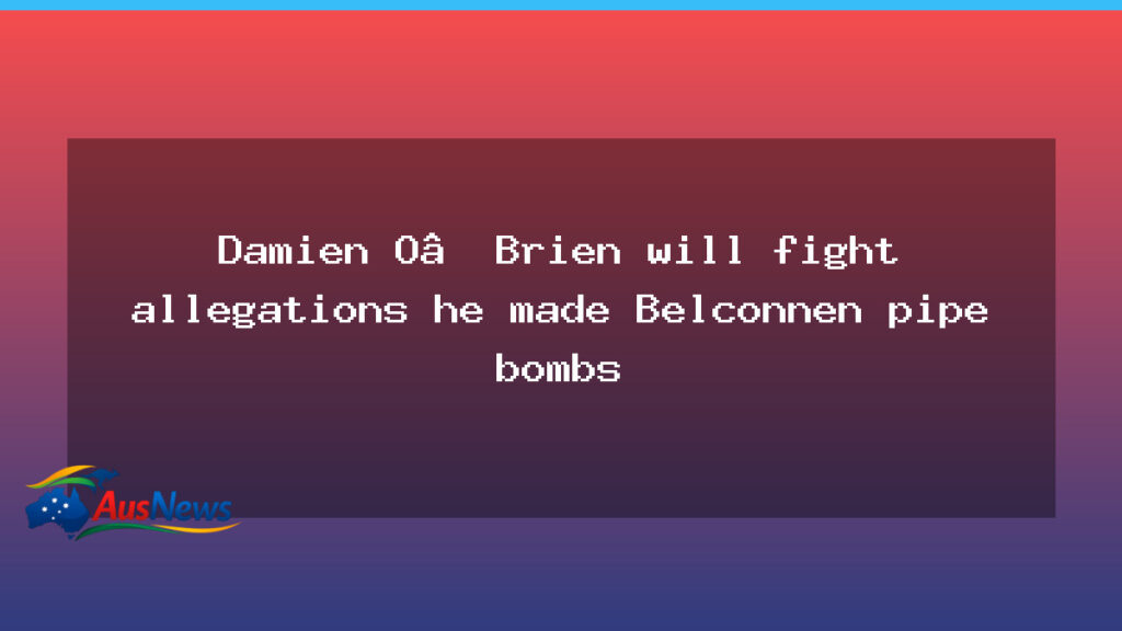 Damien O’Brien to contest Belconnen pipe bombs allegations - damien brien contest