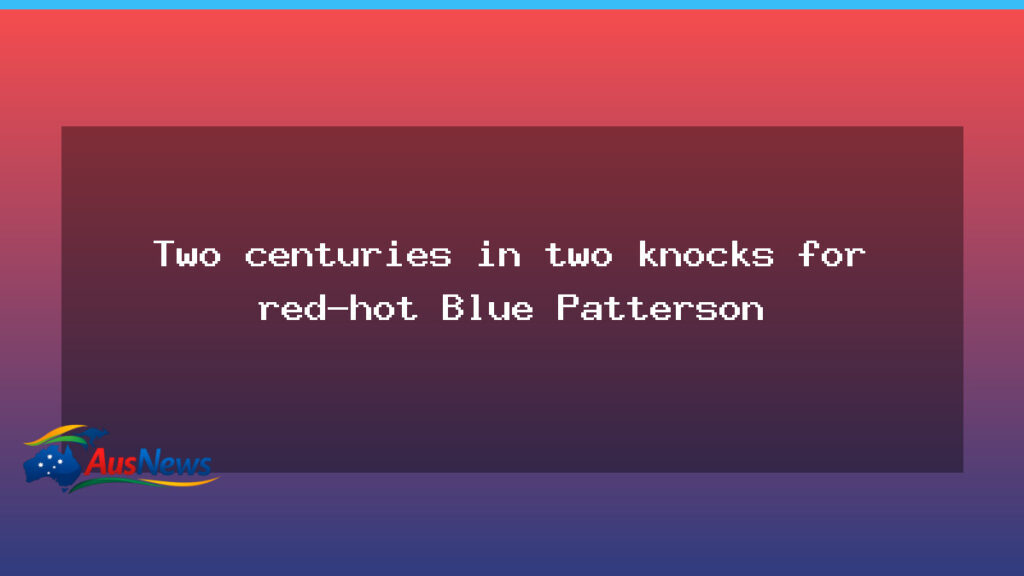 Patterson fires NSW with back-to-back ODI centuries in Cup win - patterson fires nsw