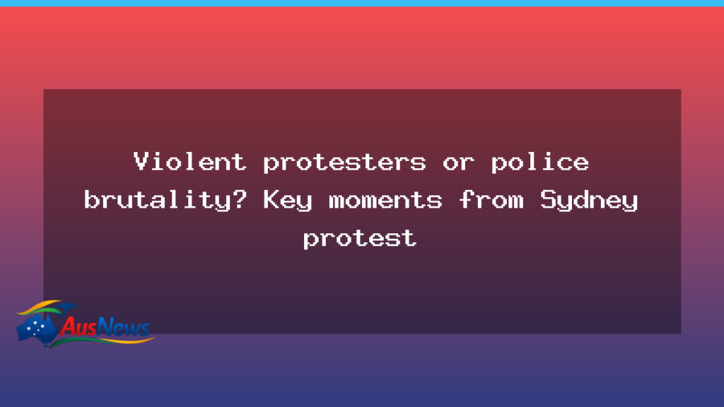 Sydney Town Hall protest: contested policing narratives emerge - sydney town hall