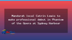 Mandurah singer to debut in Phantom on Sydney Harbour - mandurah singer debut
