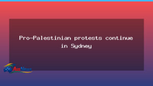 Sydney sees second night of pro-Palestinian protests - sydney sees second
