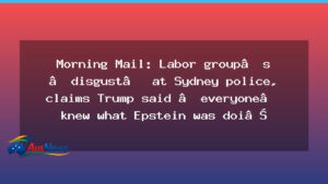 Labor voices distress at Sydney protest policing as debates swirl around the visit and broader civil-liberties questions - labor voices distress