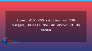 ASX 200 rally gains pace as CBA leads gains and dollar climbs above 71 cents - asx 200 rally