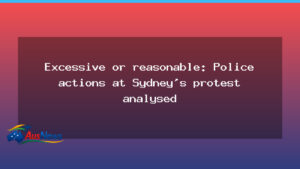 Police use of force at Sydney protest under review - police use force
