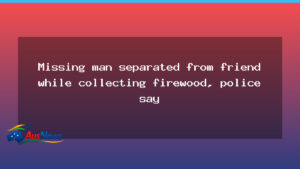 Search continues for missing Tasmanian man separated from friend during firewood gathering - search continues missing