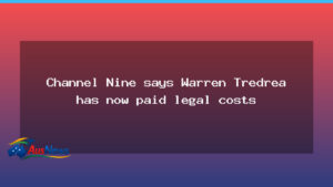 Nine confirms Warren Tredrea has paid legal costs to his former employer - nine confirms warren