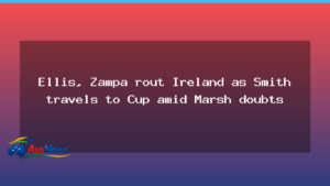 Australia beat Ireland by 67 runs as Marsh injury tests Cup readiness - australia beat ireland